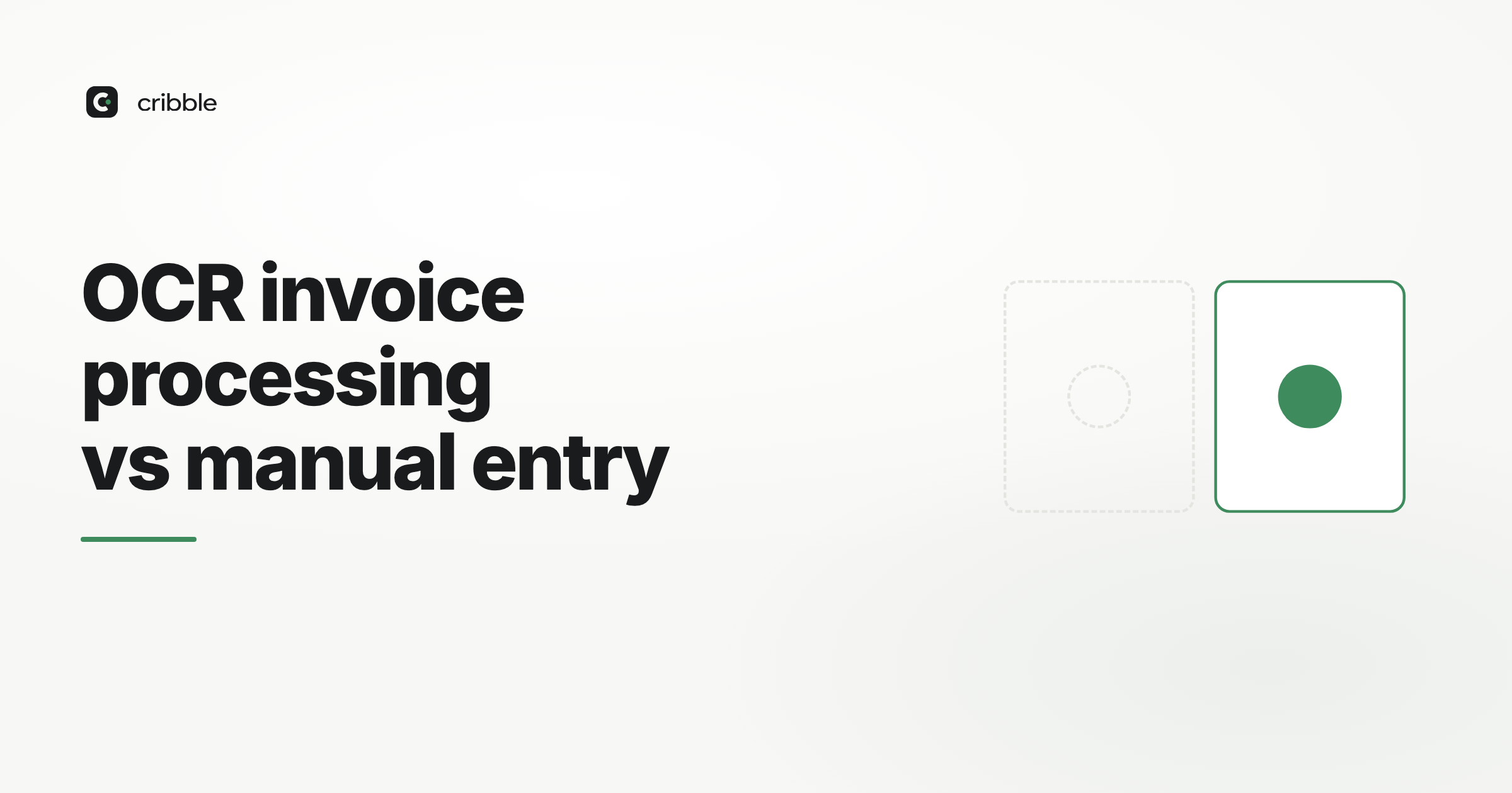 OCR invoice processing vs manual entry